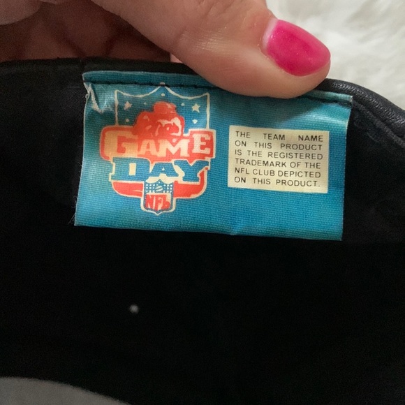 Vintage Leather Raiders 90’s snapback NEW - Picture 3 of 3